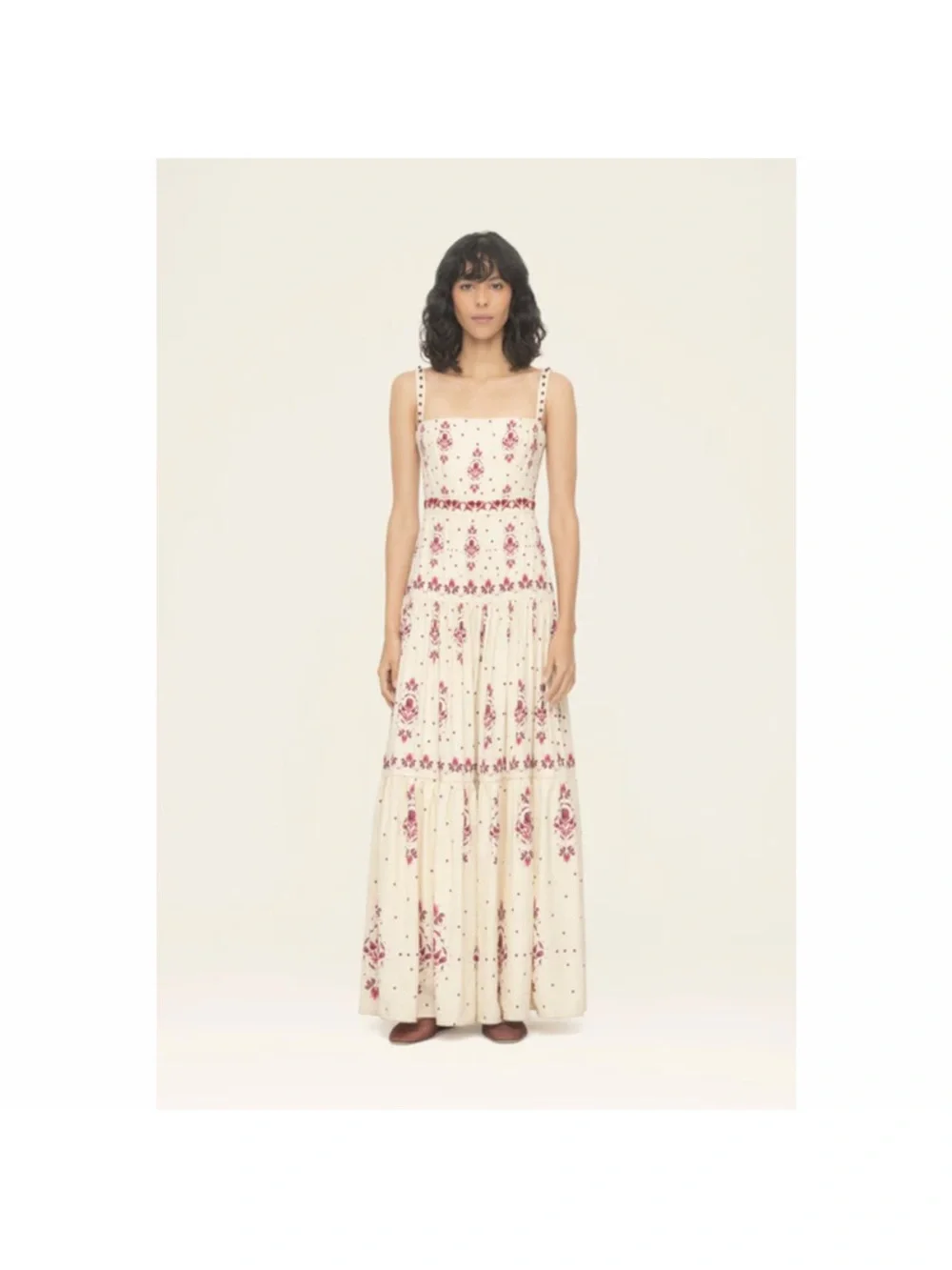 Agua by Agua Bendita Lima Relato Maxi Dress Size Large - Picture 3 of 10